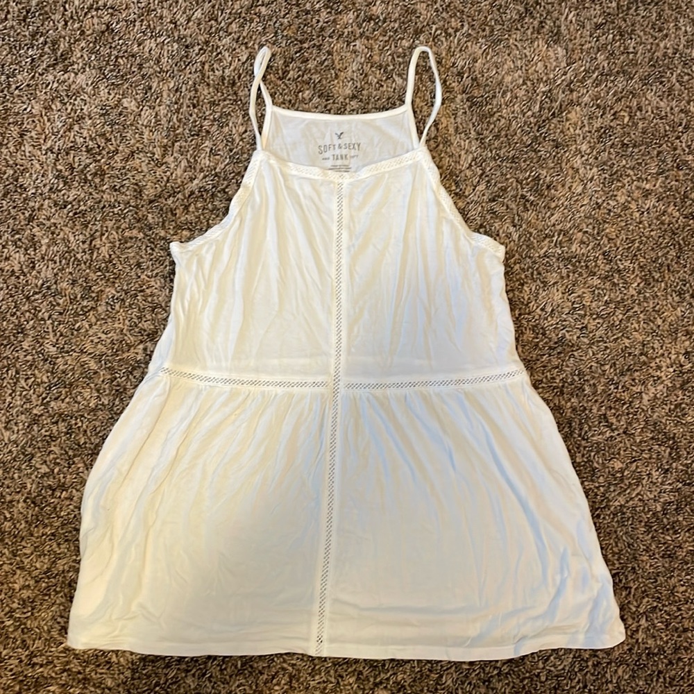 White AE tank top